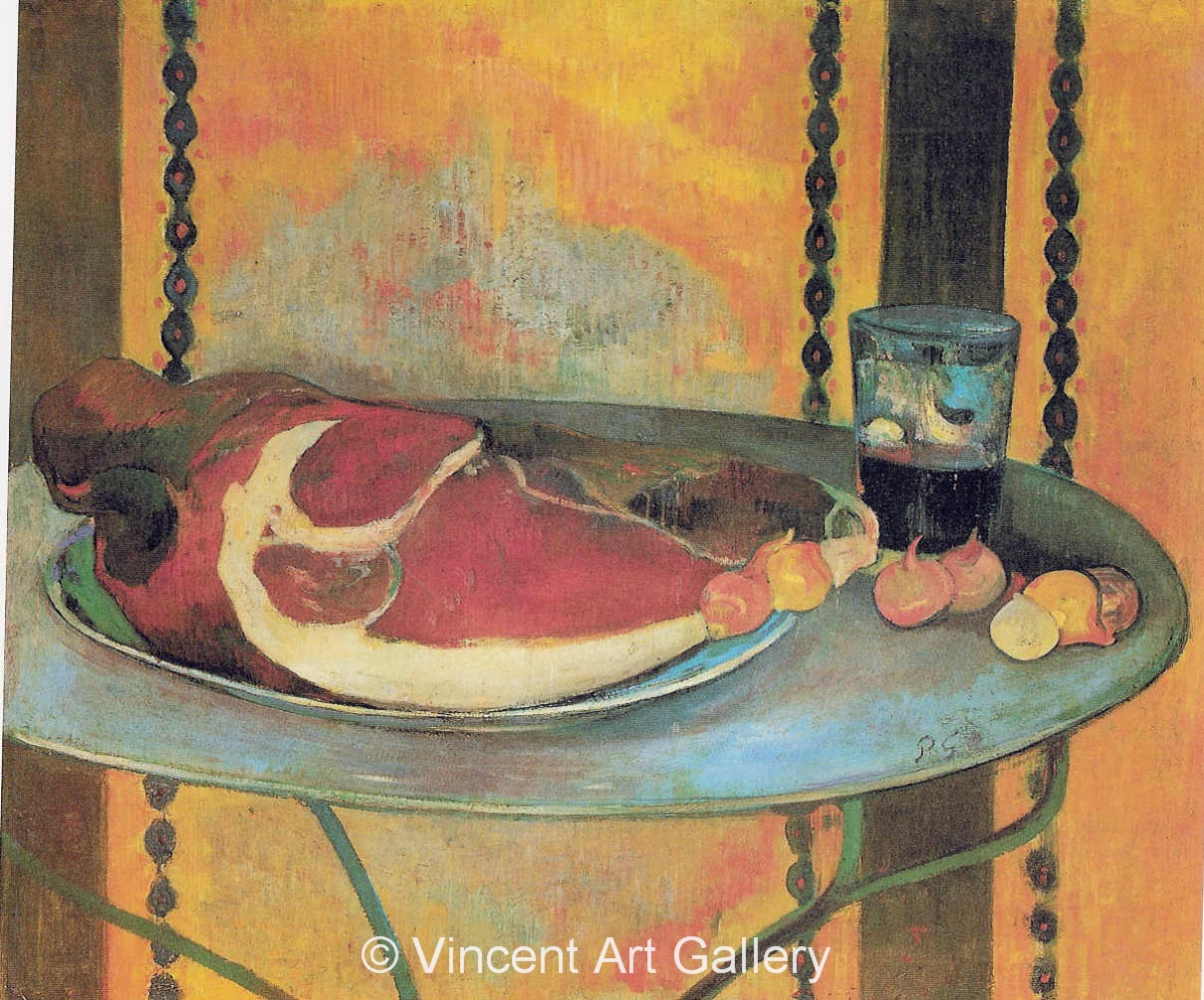 A3615, GAUGUIN, Still Life with Ham, 1889